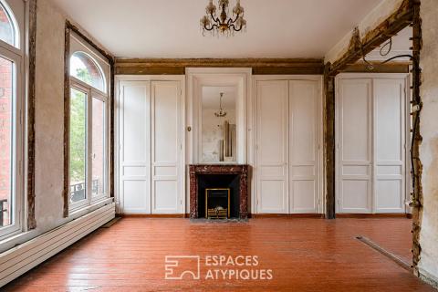 Maison semi-bourgeoise au cachet unique à réinventer