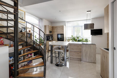 Contemporary triplex with a terrace
