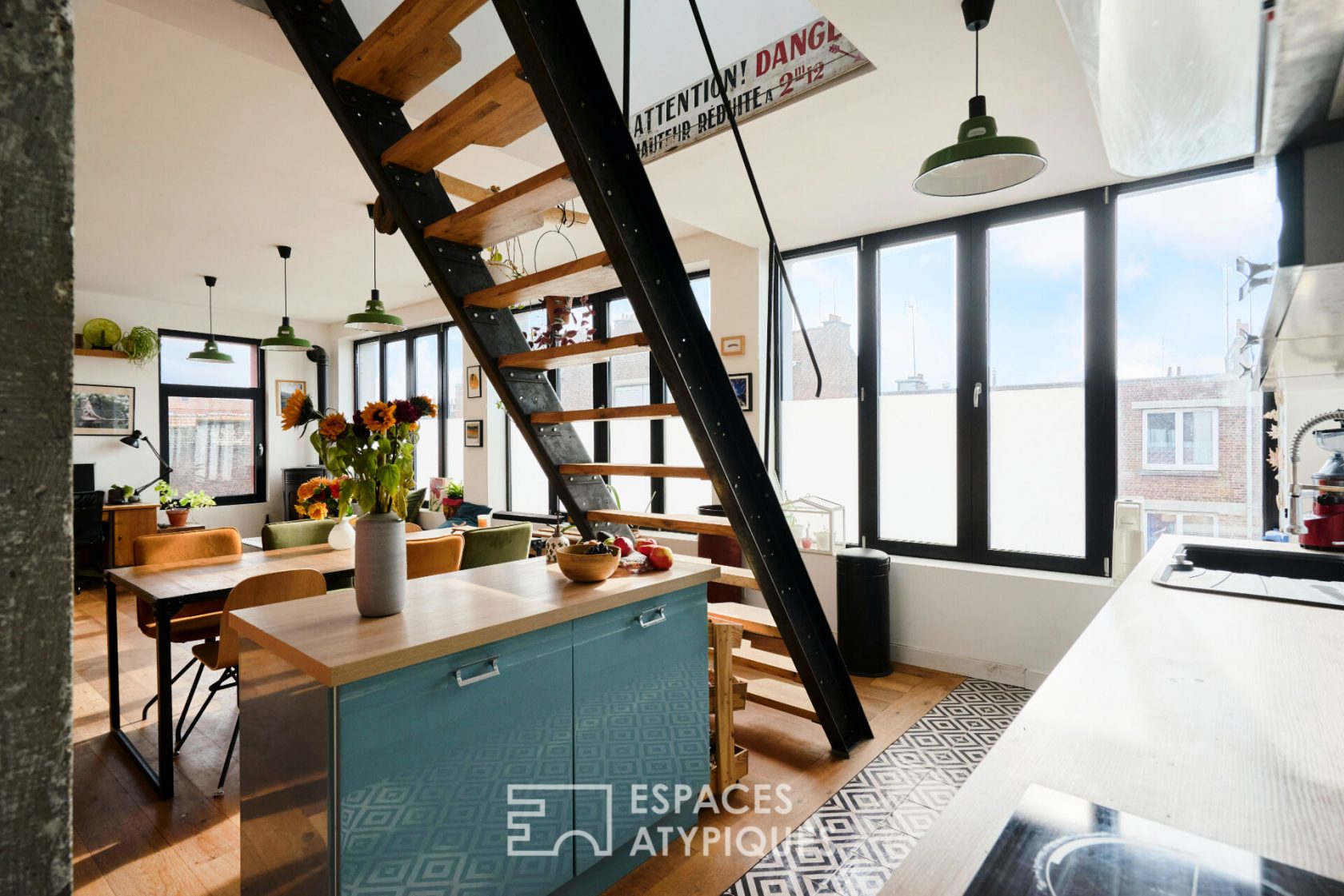 Loft urbain avec terrasse