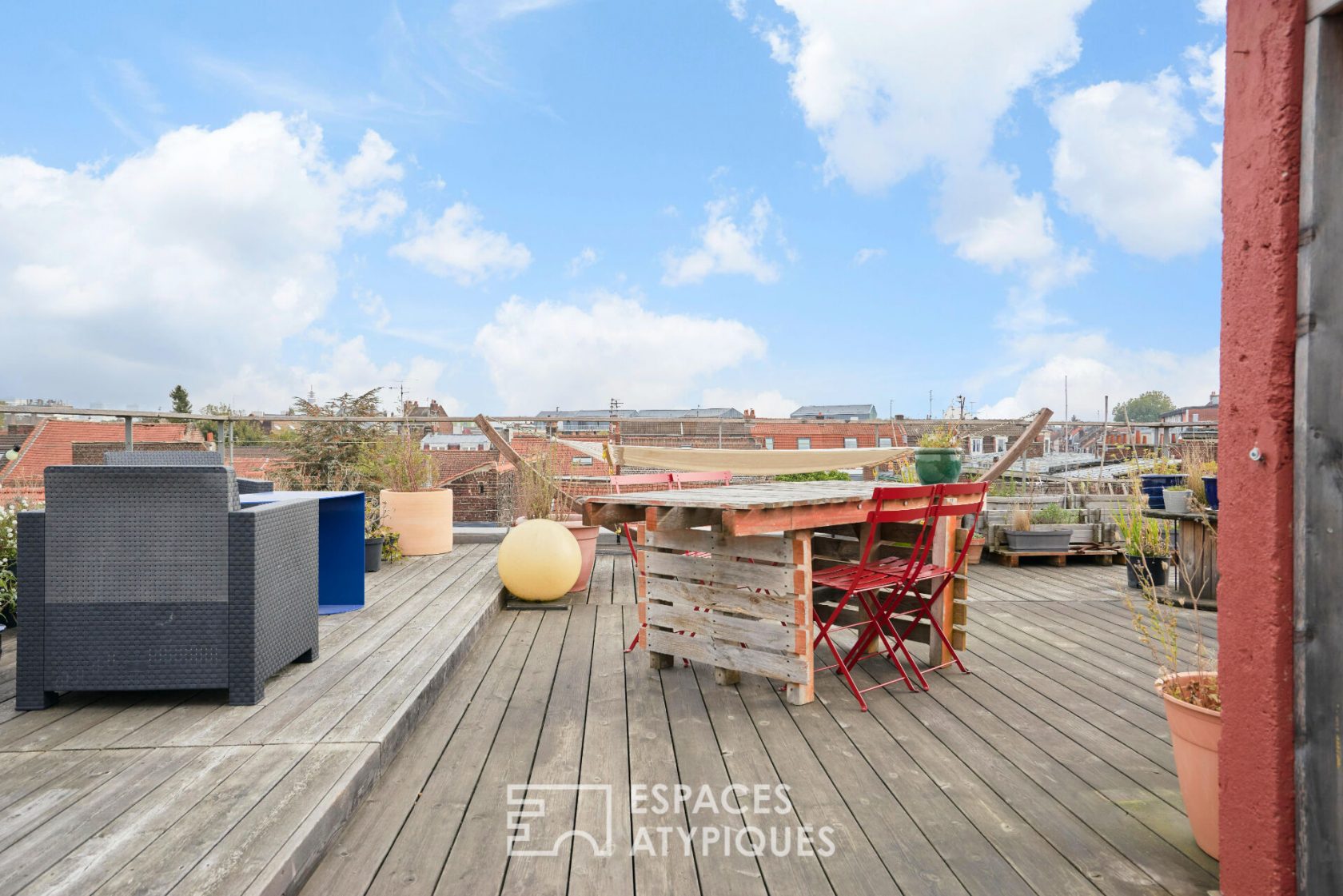 Loft urbain avec terrasse