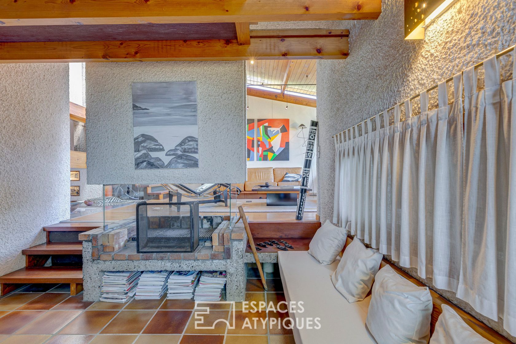 Maison d’architecte 70’s aux beaux volumes
