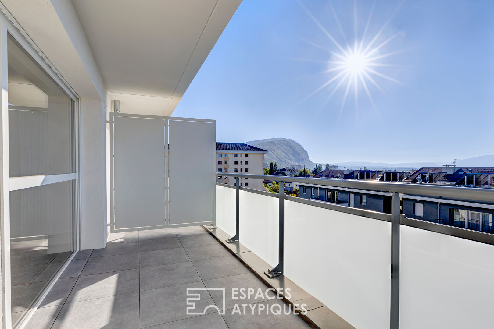 Top floor terrace with view