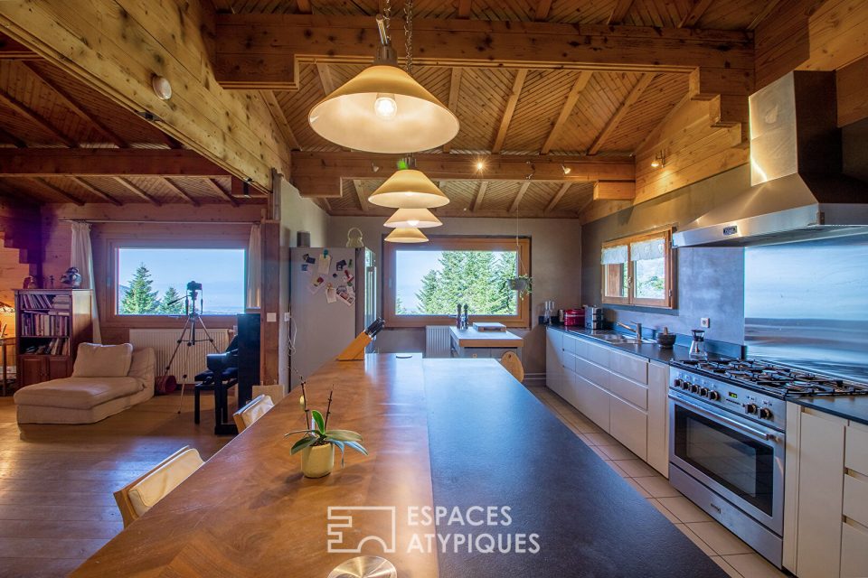 74420 SAXEL - Chalet-Gîte avec vue lac et son parc verdoyant - Réf. 1388EA