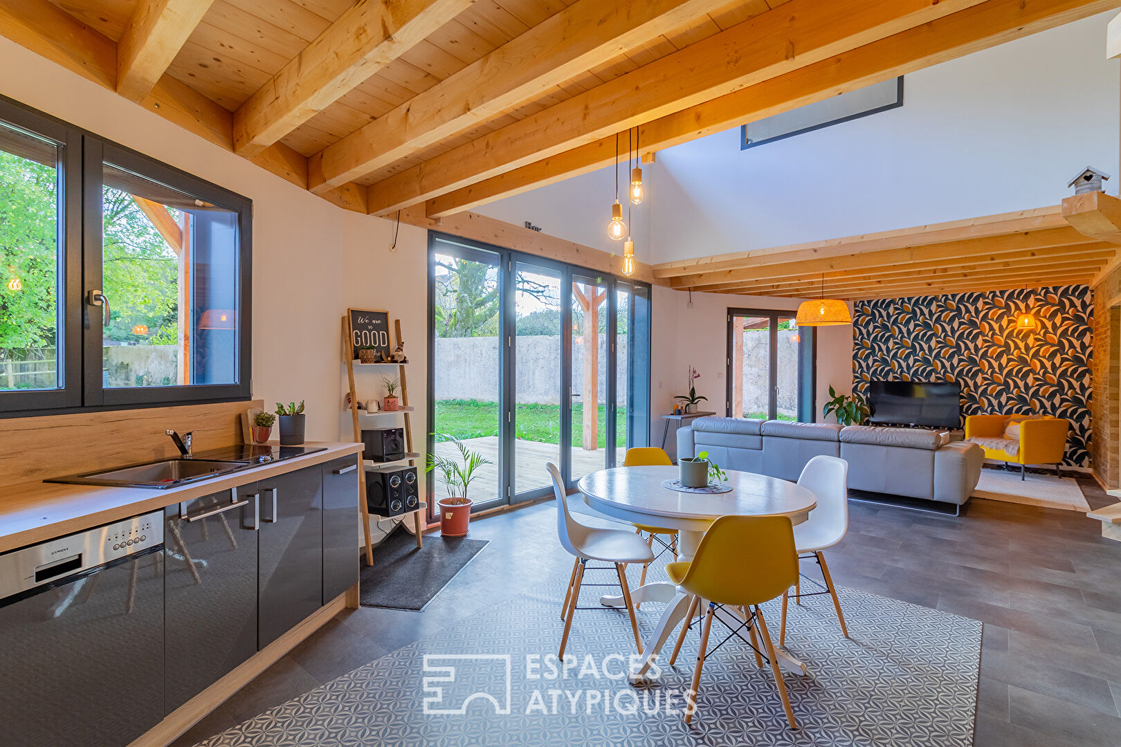 Maison ossature bois bioclimatique