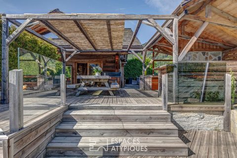 Chalet de caractère avec piscine