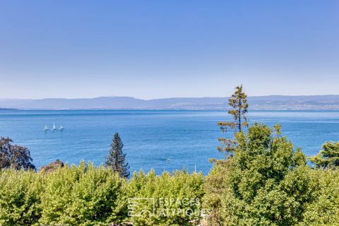 Maison Néo-Victorienne, vue lac avec dépendance.