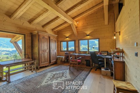 Chalet en pleine nature avec vue