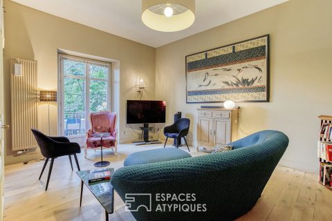 Grand appartement avec terrasse et vue sur les montagnes