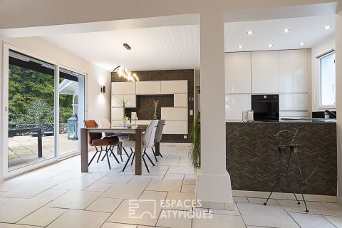 Maison familiale avec piscine et sauna