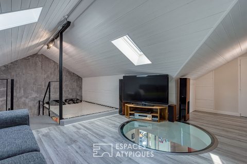 Duplex contemporain avec terrasse en centre ville