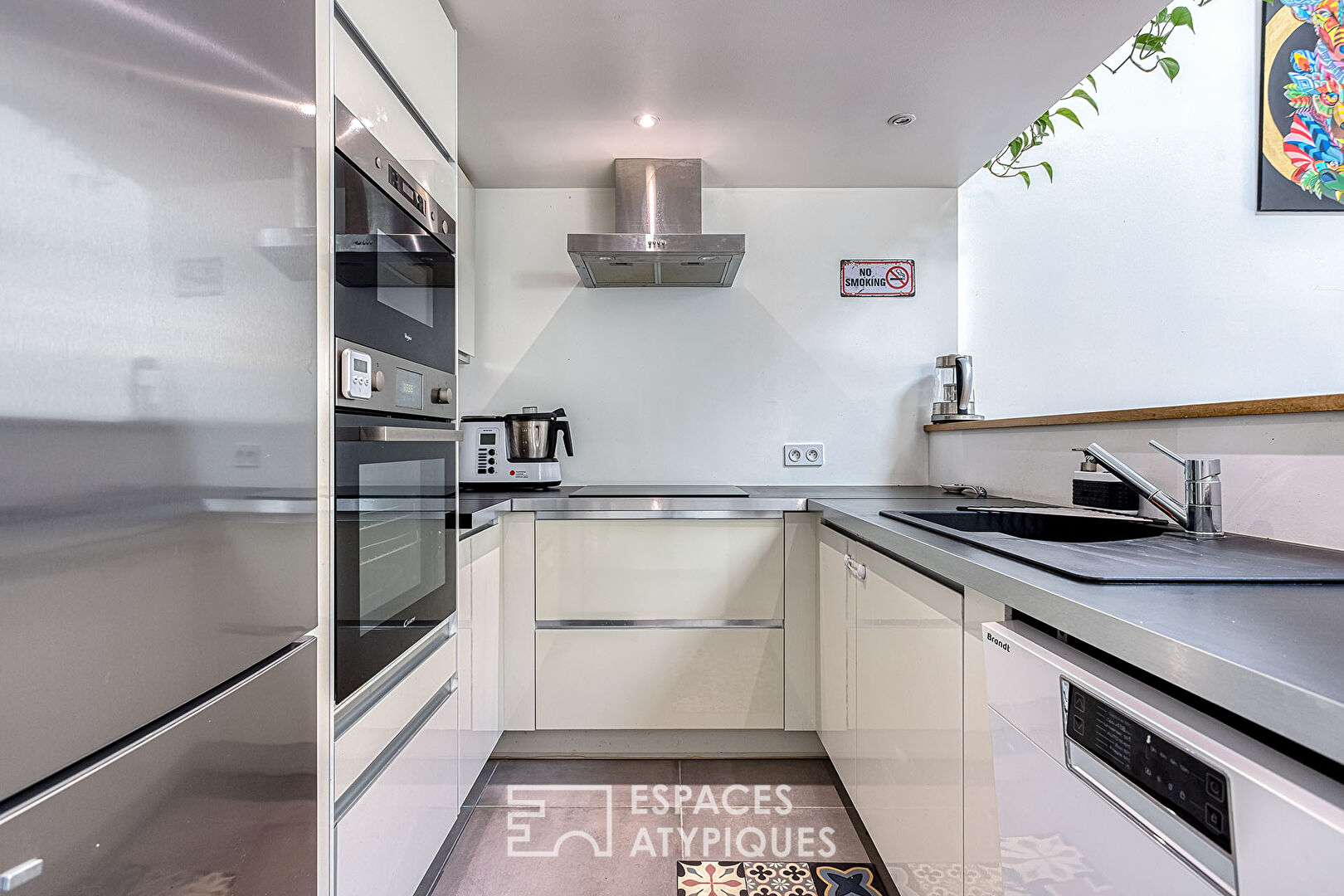 Duplex industriel avec jardin
