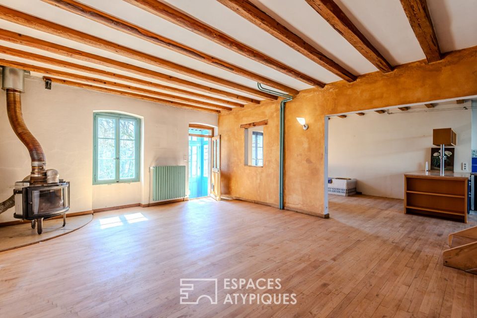 Maison au bord du Rhone