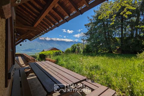 Chalet à rafraîchir vue Mont-Blanc