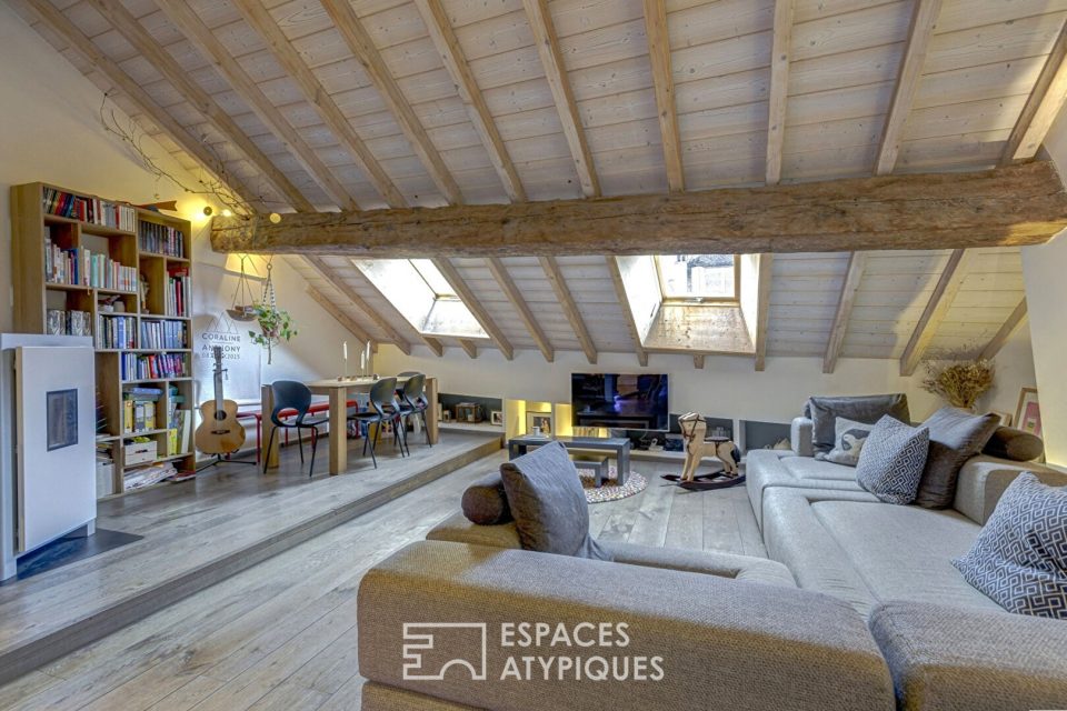 Duplex contemporain sous les toits en vieille ville
