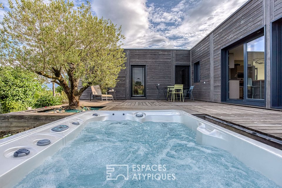 Maison contemporaine avec vue