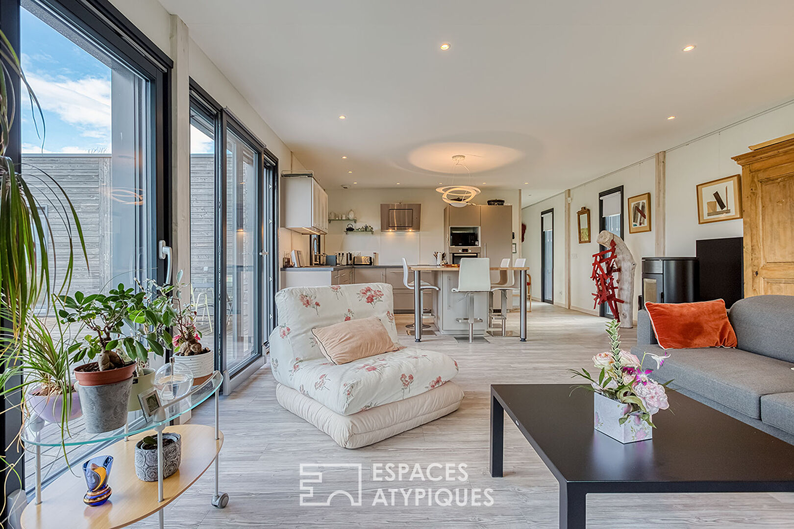 Maison contemporaine avec vue