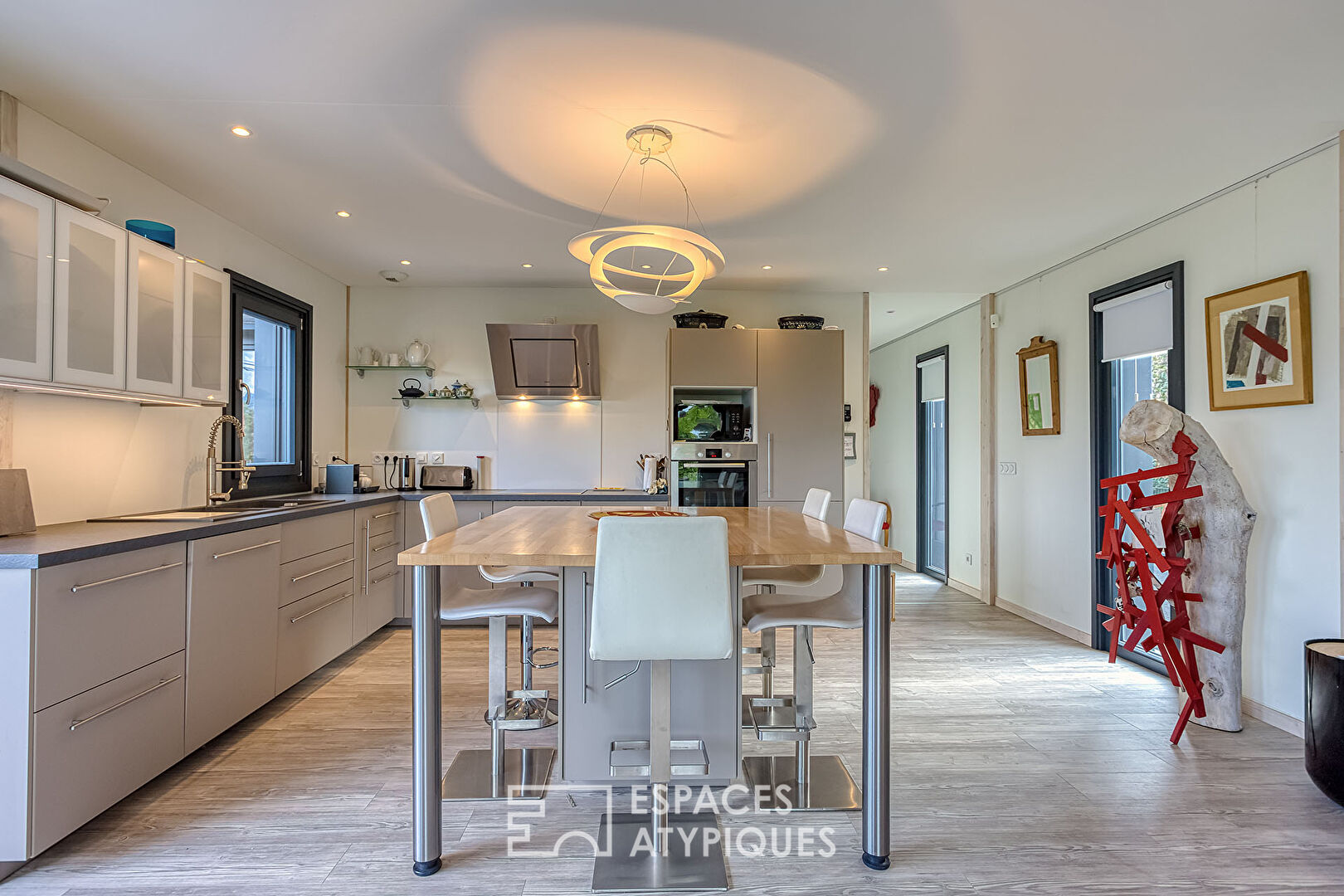 Maison contemporaine avec vue