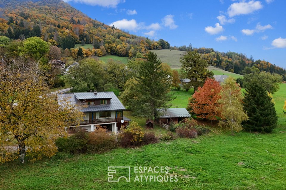 Maison avec vue et terrain au coeur du massif des Bauges