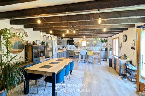 Old barn renovated into a family home