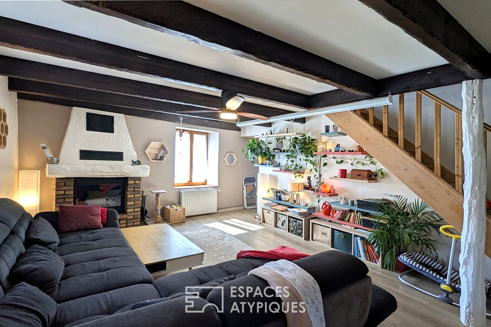 Old barn renovated into a family home