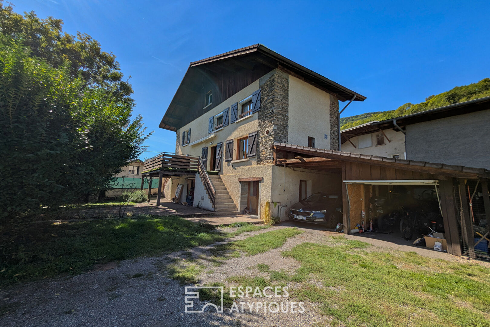 Old barn renovated into a family home
