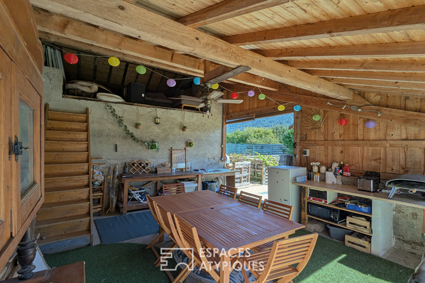 Old barn renovated into a family home