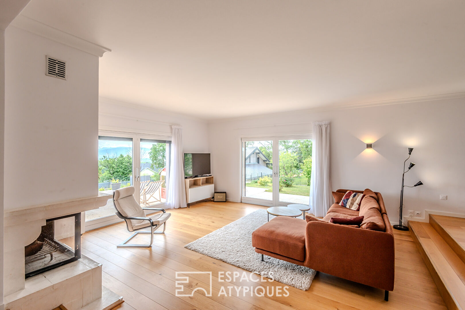 Maison avec vue imprenable sur le Mont-Blanc et Lac