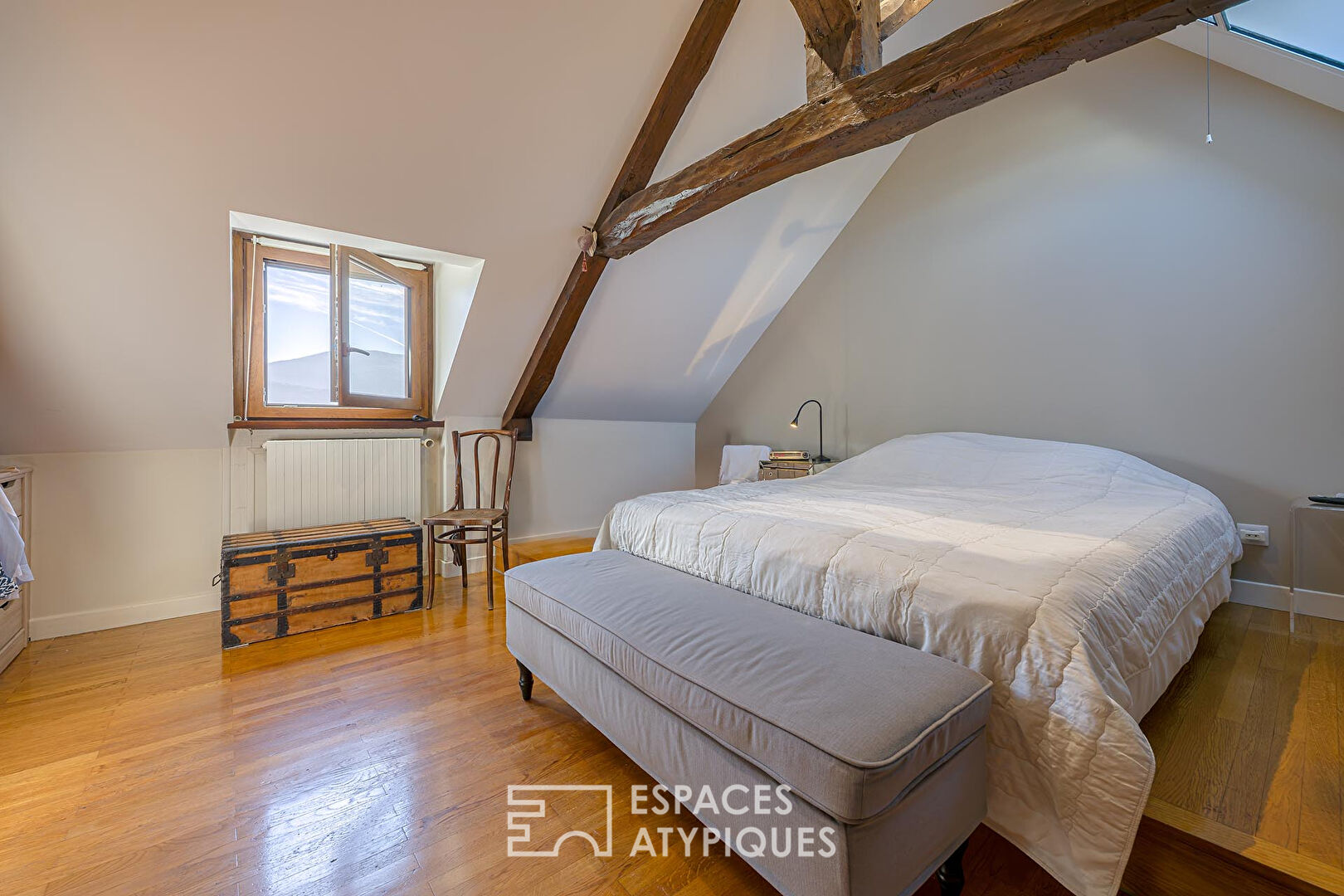 18th-Century Farmhouse Renovated with Charm & Mountain View
