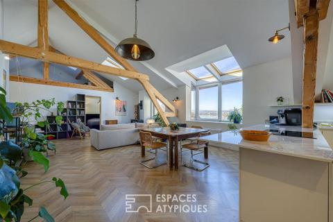 Duplex de charme avec vue sur le lac et jardin