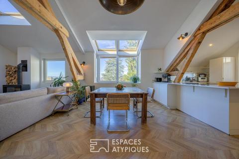 Duplex de charme avec vue sur le lac et jardin