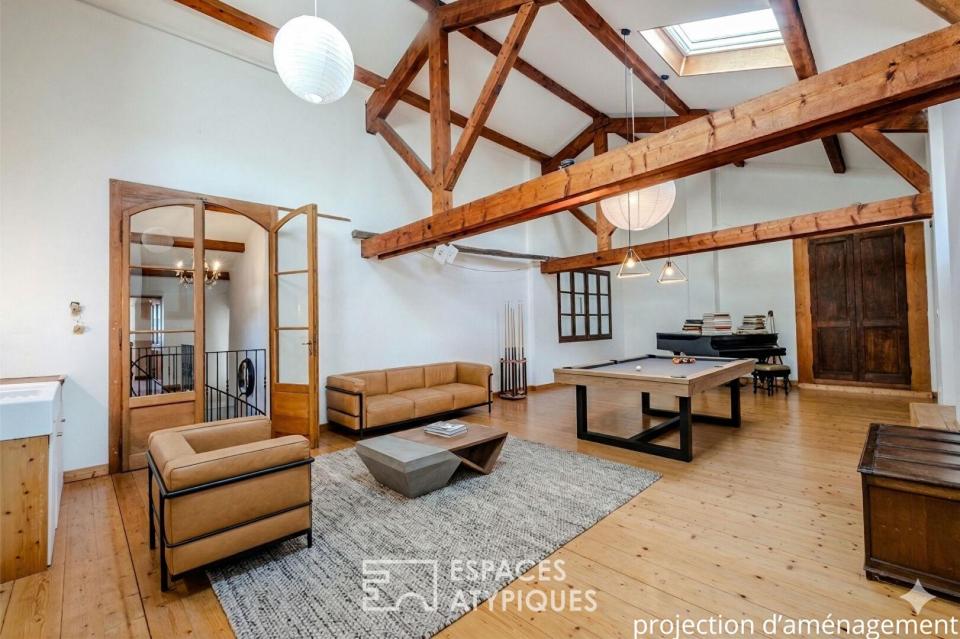 Maison de caractère avec dépendance vue lac et Mont-Blanc