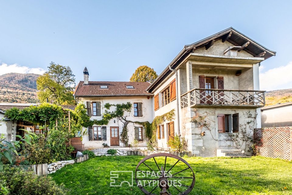 Maison de caractère avec dépendance vue lac et Mont-Blanc