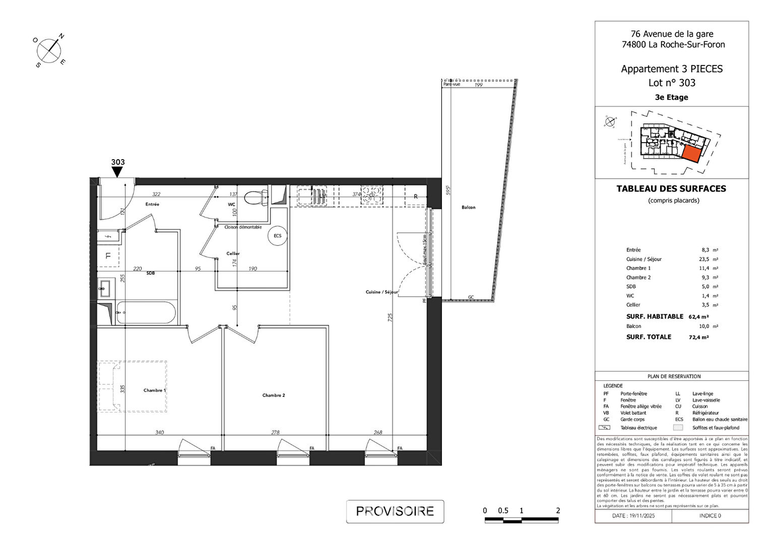 Appartement au coeur du quartier gare