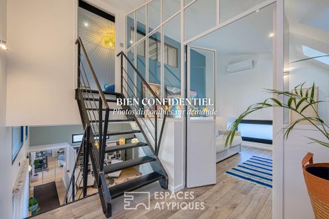 Maison loft avec terrasses et garage en cœur de ville