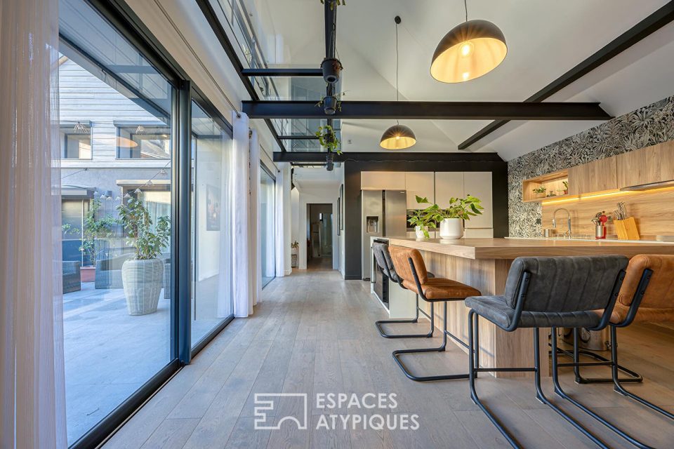 Maison loft d'exception avec garage double en coeur de ville