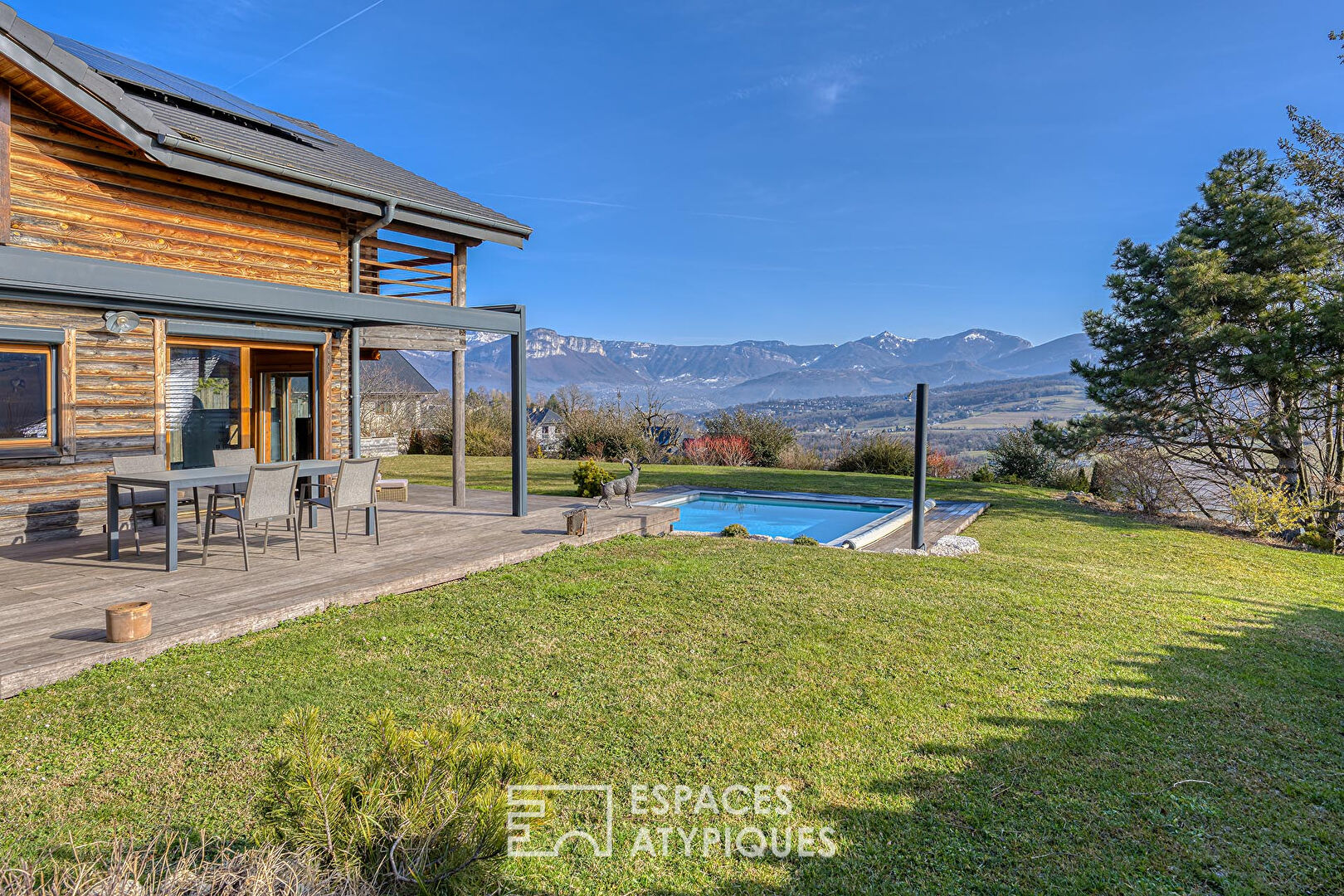 Chalet contemporain avec vue imprenable