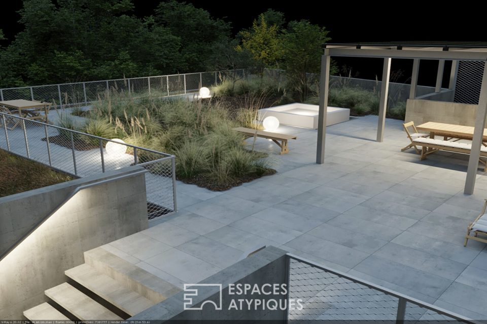 Penthouse d'exception avec jardin suspendu