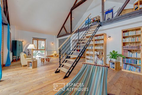 Ancienne grange à tabac rénovée avec jardin et source