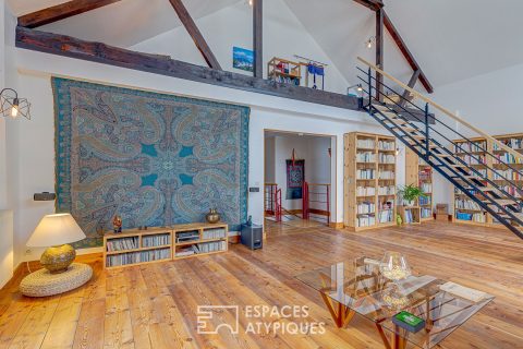 Ancienne grange à tabac rénovée avec jardin et source