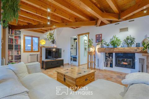 Duplex de caractère avec jardin et terrasse vue lac