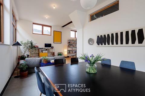 Ancienne serrurerie réhabilitée en loft avec atelier