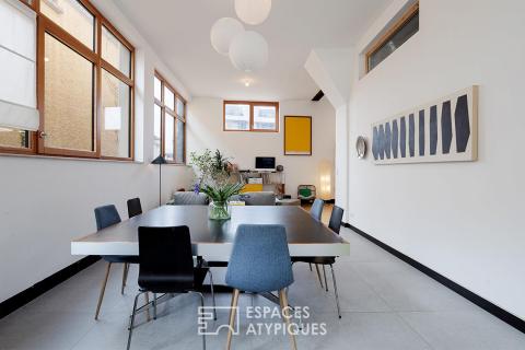 Ancienne serrurerie réhabilitée en loft avec atelier