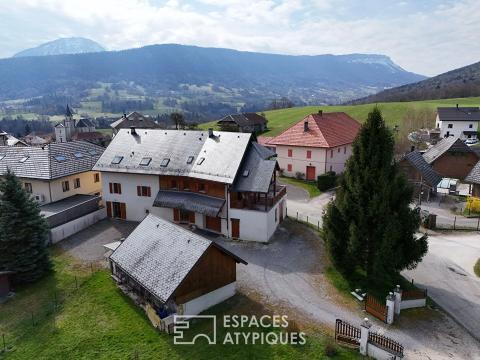 Corps de ferme rénové au coeur des Bauges
