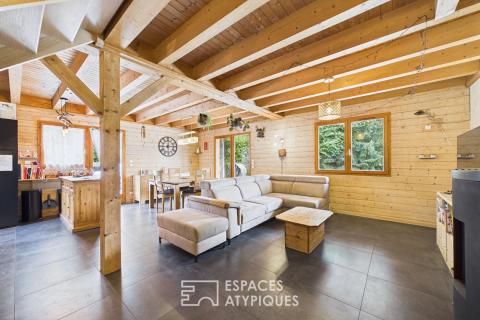Timber frame house in the heart of the Bauges mountains