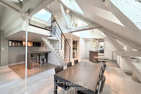 Appartement contemporain en dernier étage