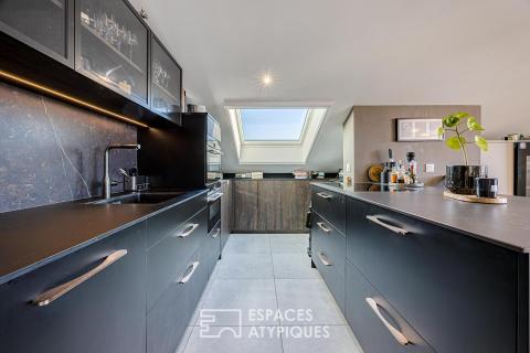 Appartement comtemporain avec terrasse et vue