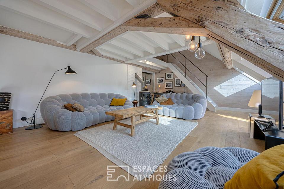Duplex sous les toits en hypercentre