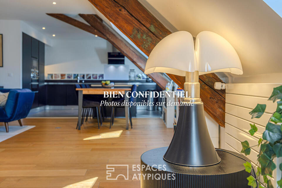 Triplex sous les toits en centre-ville