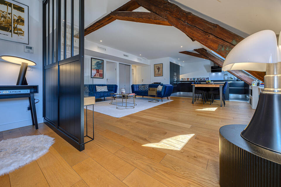 Triplex sous les toits en hypercentre