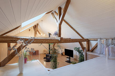 Ferme de 1860 esprit loft avec vue montagne